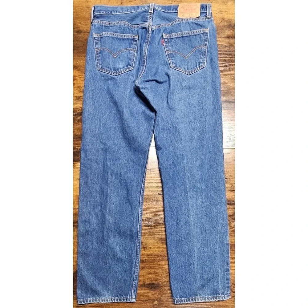 Vintage 00' Levis‎ 501xx Men's Size 34x30 Blue Straight Denim Jeans Y2K